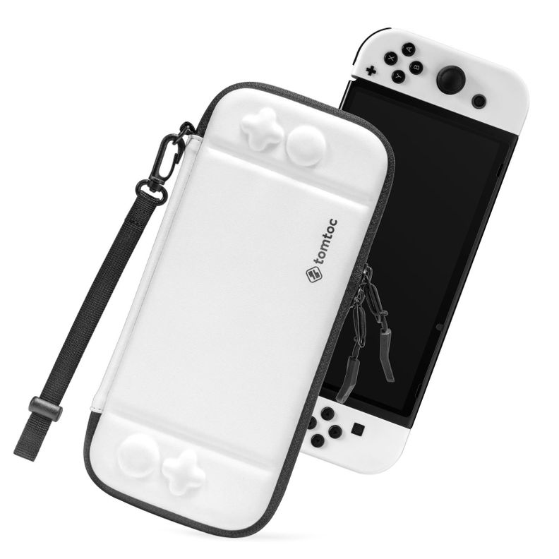 Tomtoc Estuche Ligero Para Nintendo Switch OLED - Blanco-0