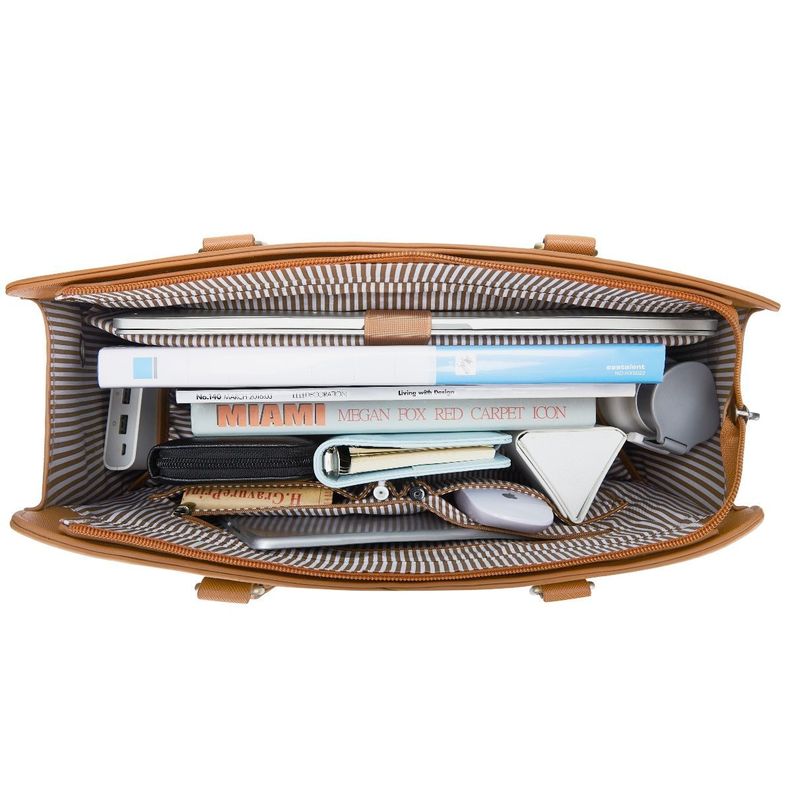 Ecosusi Bolso Maletin BOW 15.6"+ bolso de mano - Camel-1