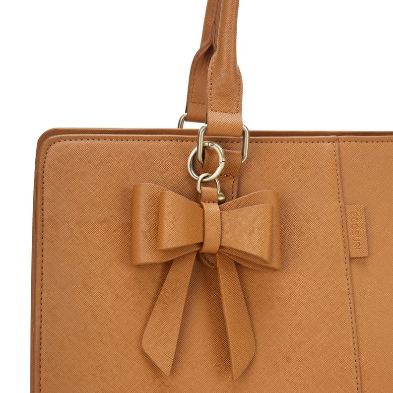 Ecosusi Bolso Maletin BOW 15.6"+ bolso de mano - Camel-5