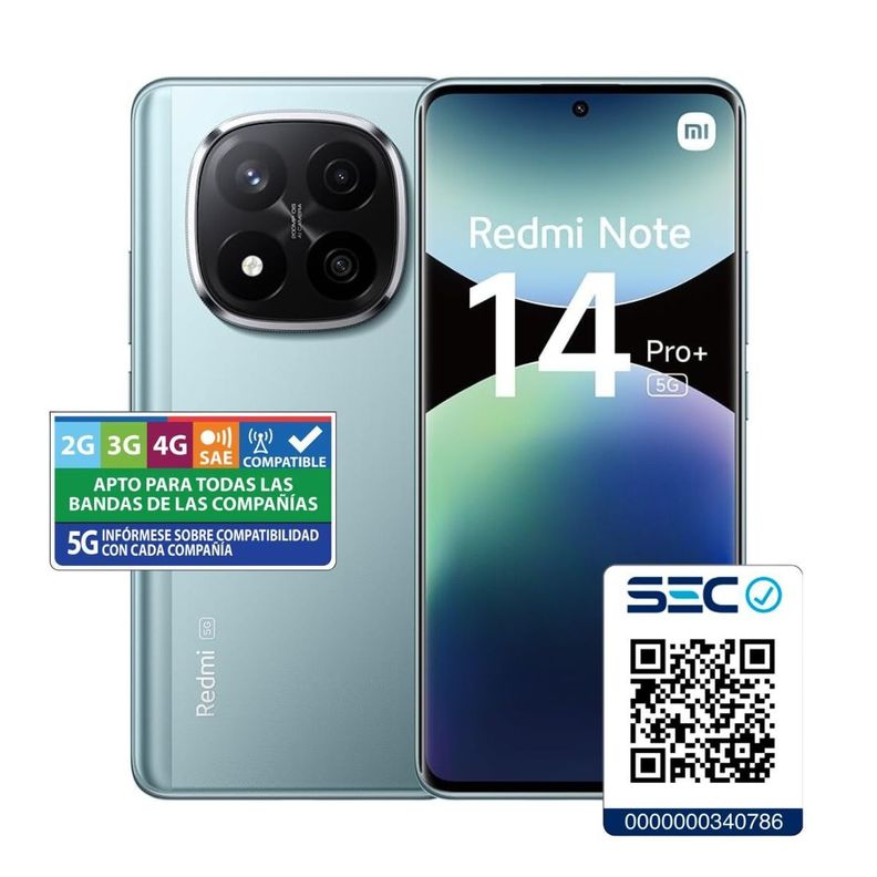 Xiaomi Redmi Note 14 Pro+ 5G 12GB + 512GB Azul Hielo-1