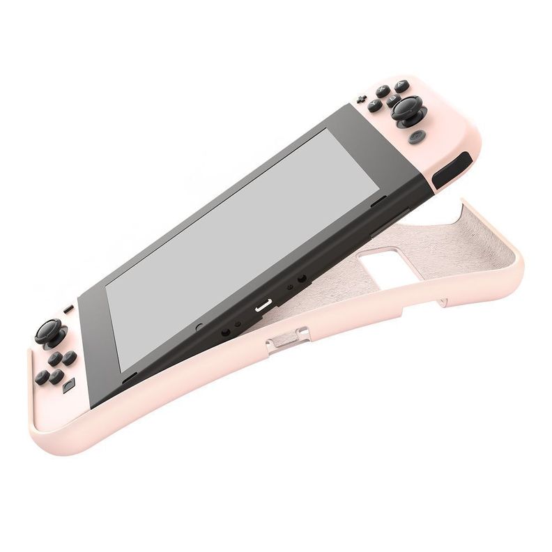 Tomtoc - Caracasa De Silicona Para Nintendo Switch- Rosado-0