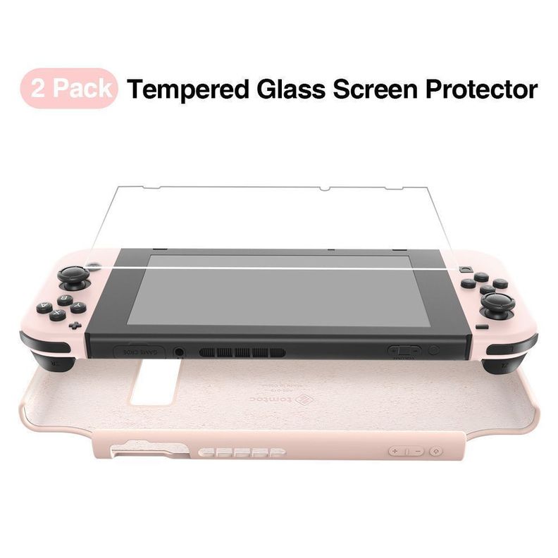 Tomtoc - Caracasa De Silicona Para Nintendo Switch- Rosado-1