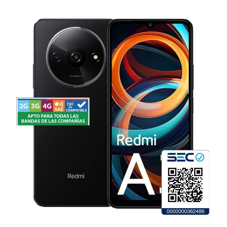 Xiaomi Redmi A3 4GB + 128GB Negro-1