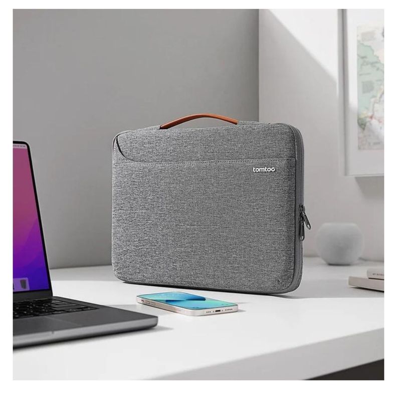 Tomtoc Maletín Defender-A22 para notebook 15.6" - Gris-5