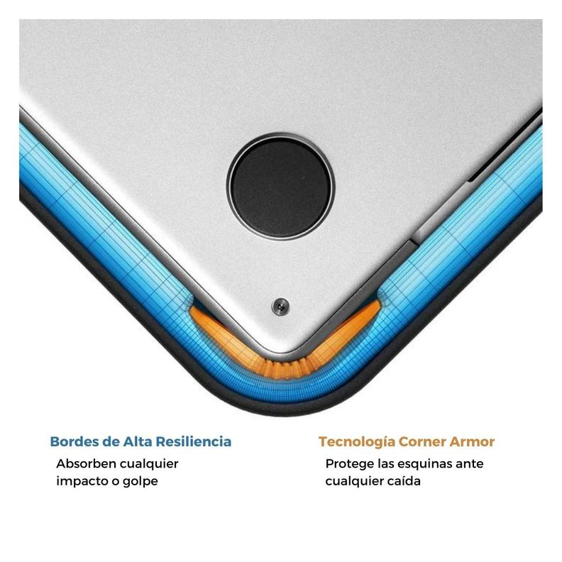 Tomtoc Maletín Defender-A22 para notebook 15.6" - Gris-7