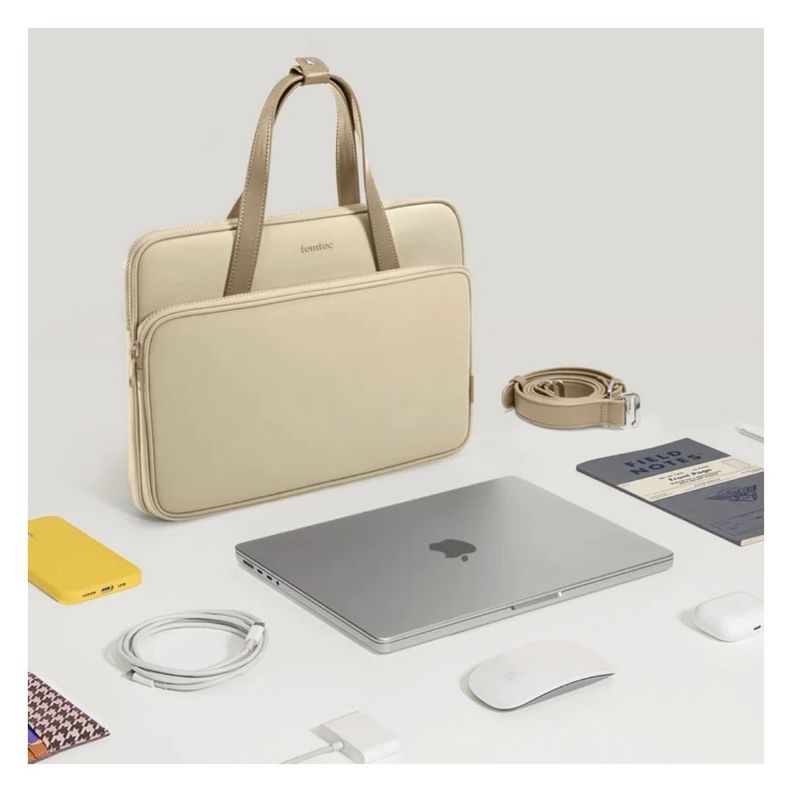 Tomtoc Bolso de Hombro Versatile-A12 MacBook Pro 14" M3/M2/M1 - Beige-6