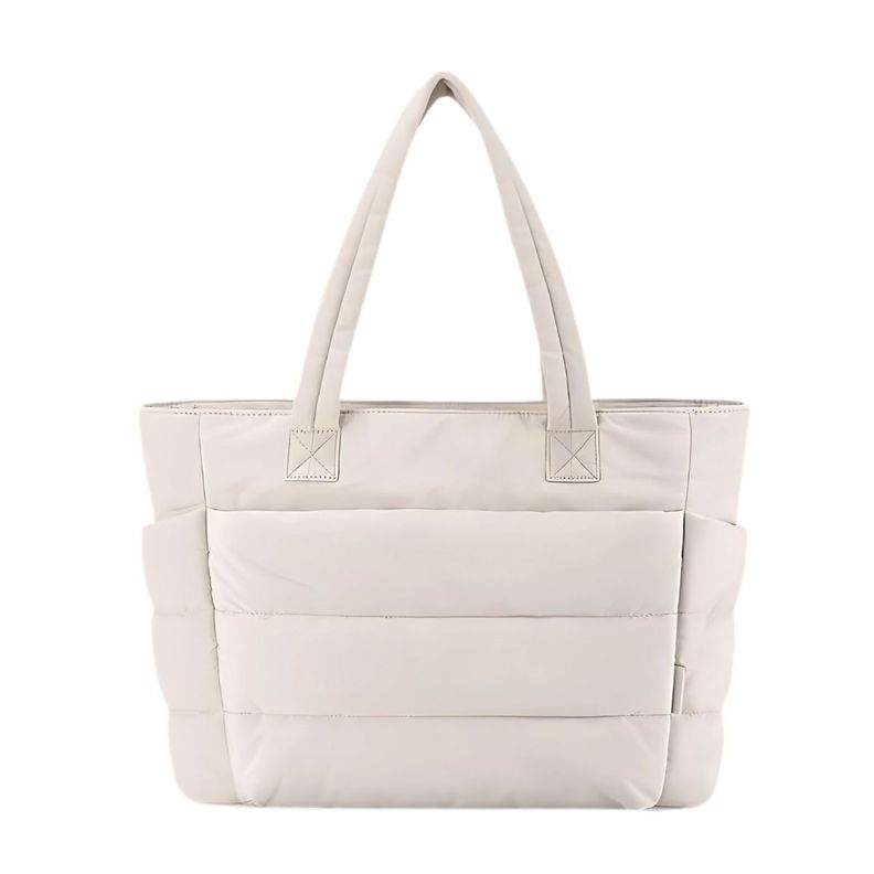 Bagsmart Bolso Tote Bubble Puffy 20L para 15,6" - Beige-0