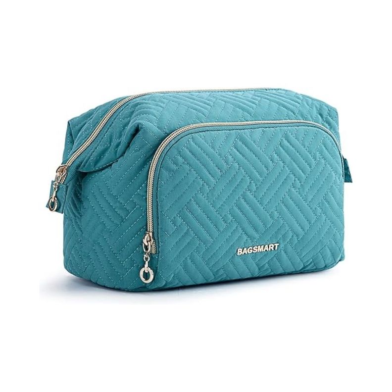 Bagsmart Estuche Cosmetiquero Tejido - Turquesa-0