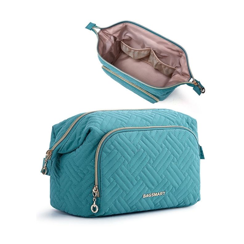 Bagsmart Estuche Cosmetiquero Tejido - Turquesa-2