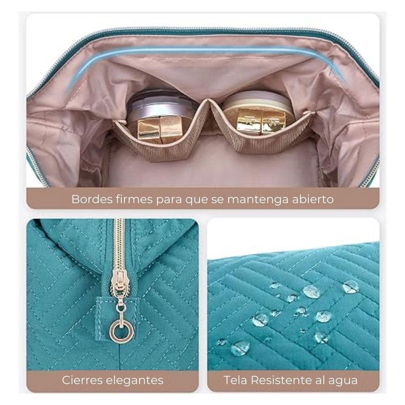 Bagsmart Estuche Cosmetiquero Tejido - Turquesa-7