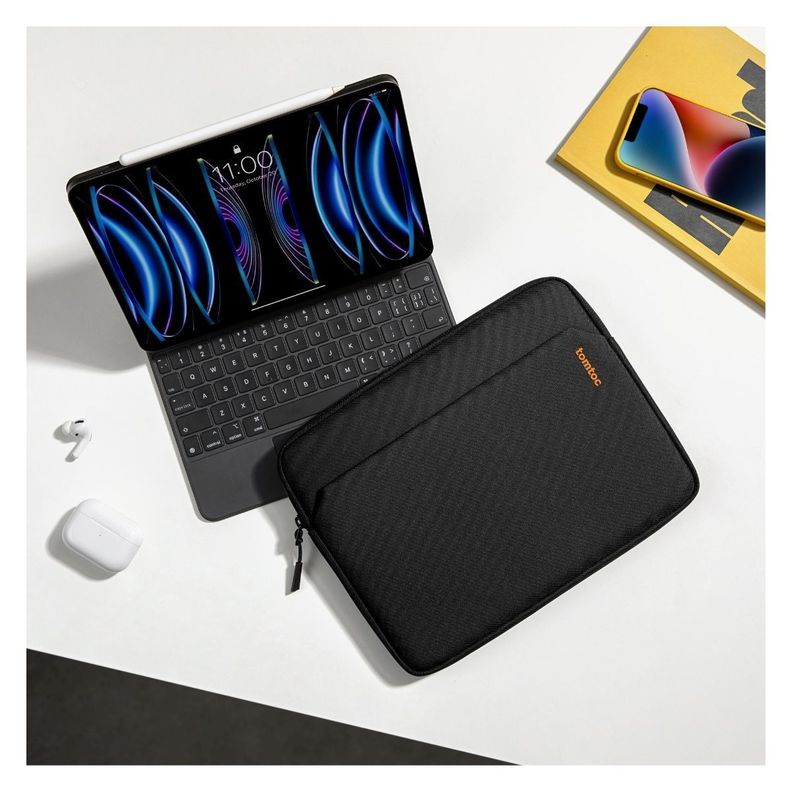 Tomtoc Funda Light-B18 para iPad Pro 12.9" 6/5/4/3 y teclado - Negro-6