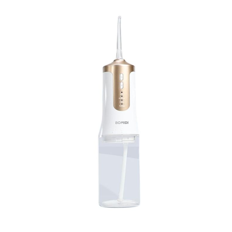 Bomidi Irrigador Bucal Portatil Recargable DE02 240 ml Blanco