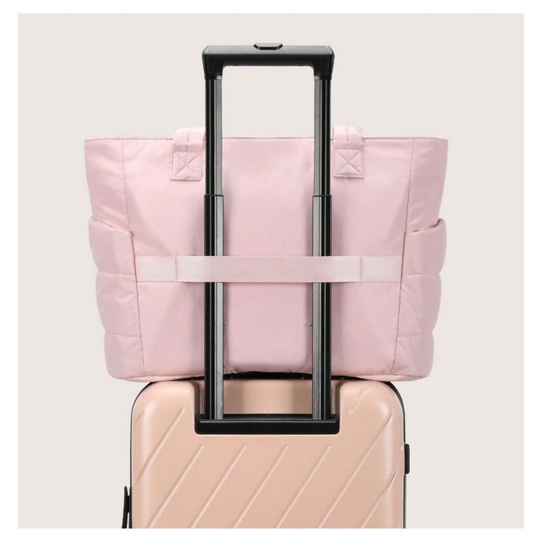 Bagsmart Bolso Tote Bubble Puffy 20L para 15,6" - Rosado-3