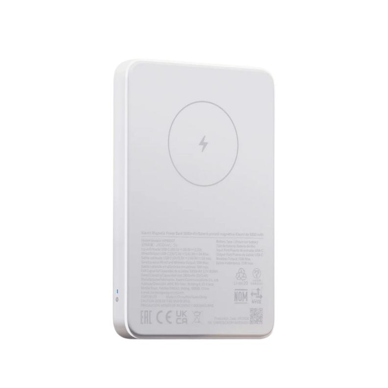 Xiaomi Power Bank Magnético 5000 mAh Batería Portátil 20W - Blanco-1