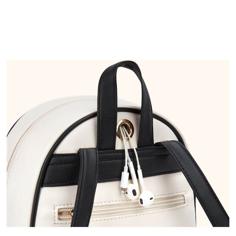 Ecosusi Mini Mochila con Lazo para iPad Mini - Blanco Negro-6