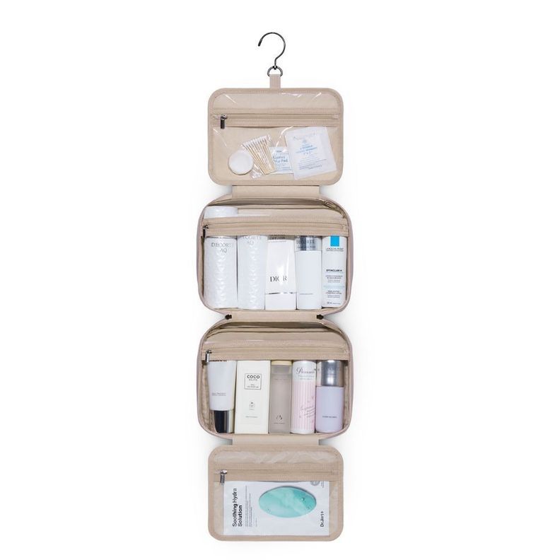 Bagsmart - Neceser de aseo para colgar más bolsa de cosmeticos - Rosado-2