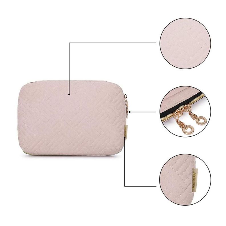 BAGSMART Bolsa organizadora de accesorios electrónicos ATHENA- Rosado-4