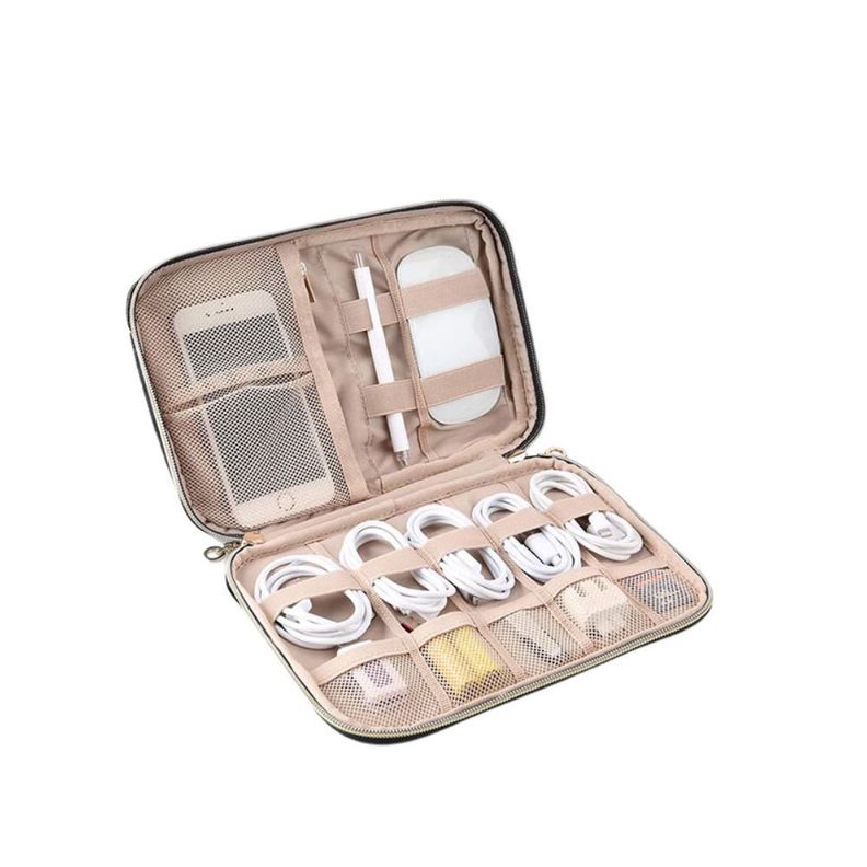 BAGSMART Bolsa organizadora de accesorios electrónicos ATHENA- Rosado-3