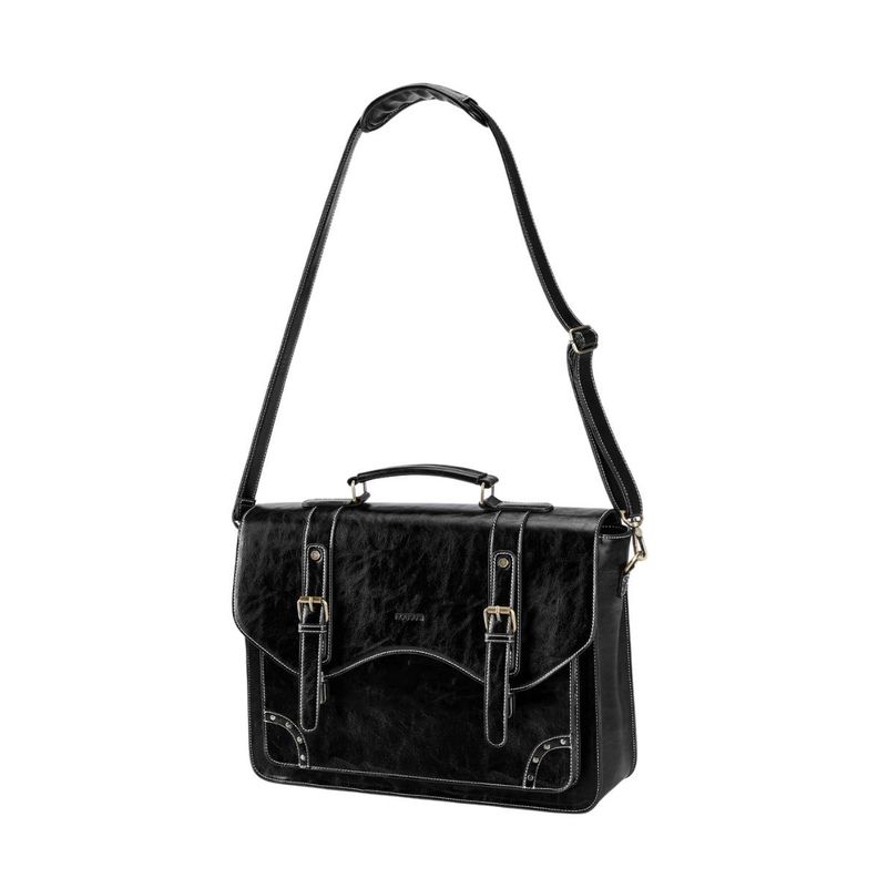 Ecosusi Maletín y Mochila Wilder con Remaches para notebook 15,6" - Negro-4