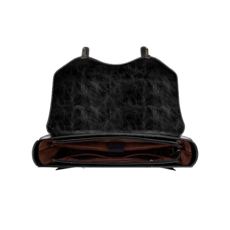 Ecosusi Maletín y Mochila Wilder con Remaches para notebook 15,6" - Negro-6