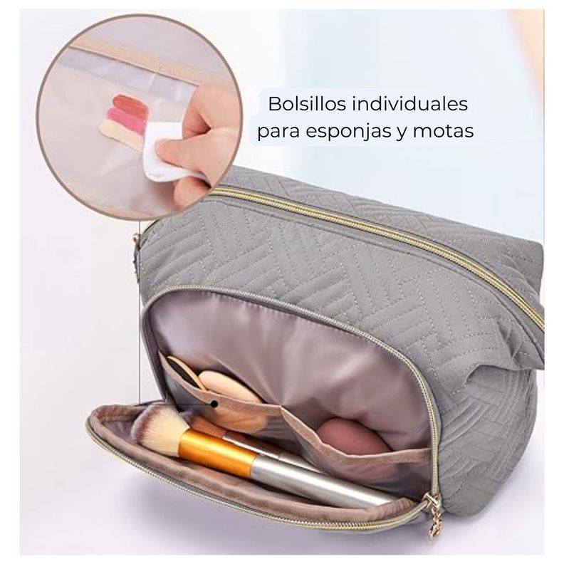Bagsmart Estuche Cosmetiquero Tejido - Turquesa-4