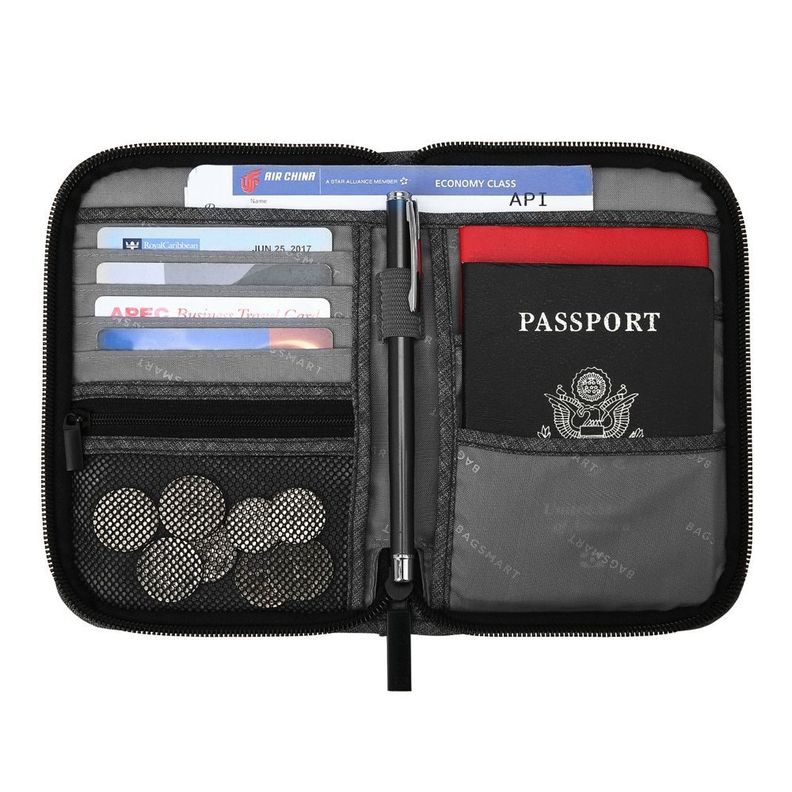 Bagsmart Porta Pasaporte LAX - negro-1