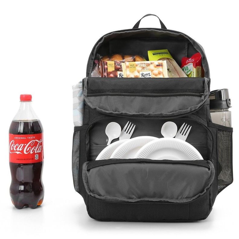 TOURIT Mochila térmica doble cubierta 28L - Negro-3