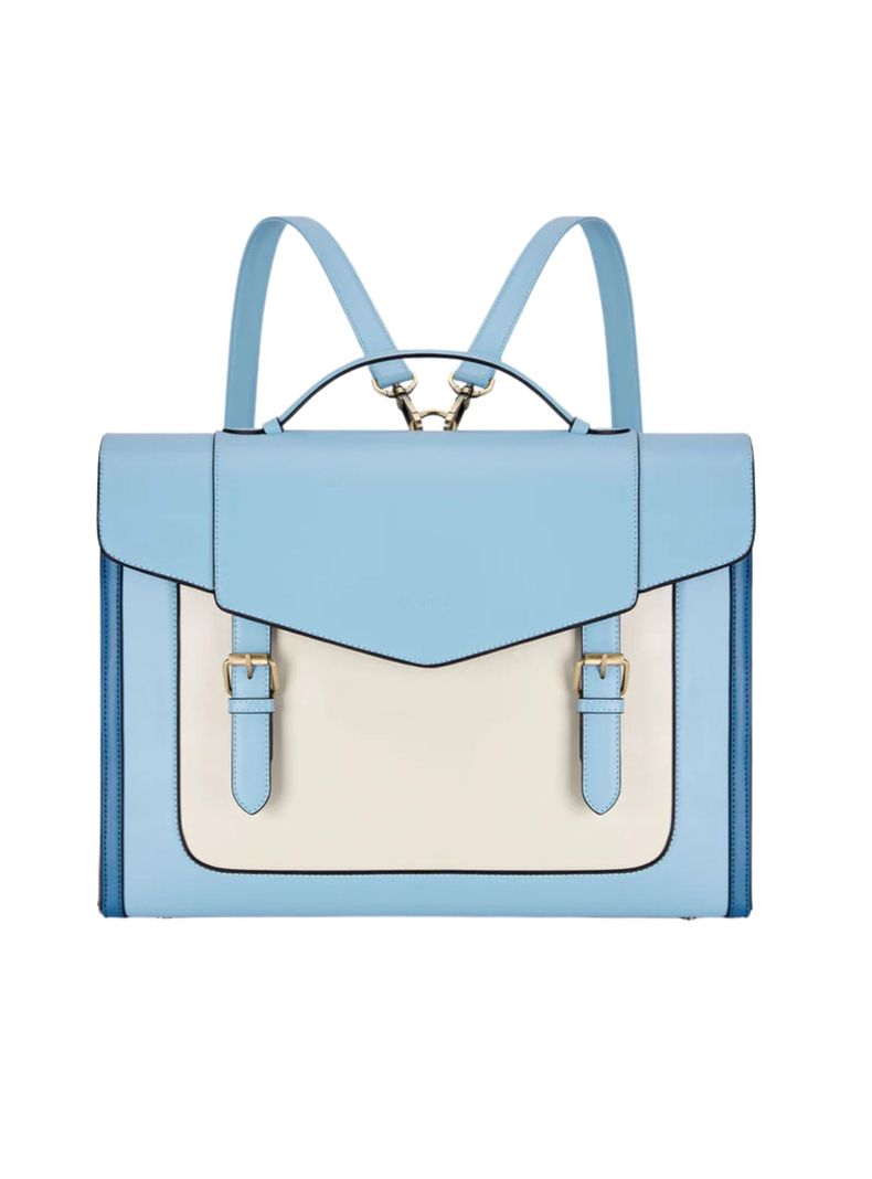 Ecosusi Maletín y Mochila Julie para Notebook 15,6” - Celeste-0