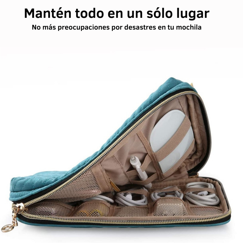 BAGSMART Bolsa organizadora de accesorios electrónicos ATHENA -Verde-2