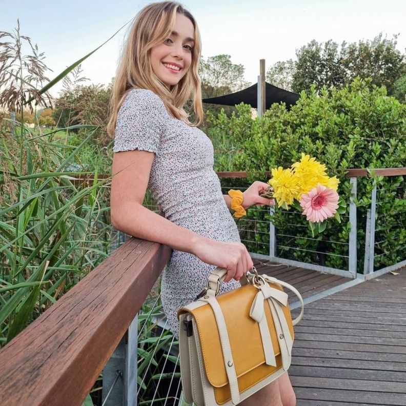 Ecosusi Bandolera maletín de mujer SABOW para Tablet de 7.9”- Amarillo-5