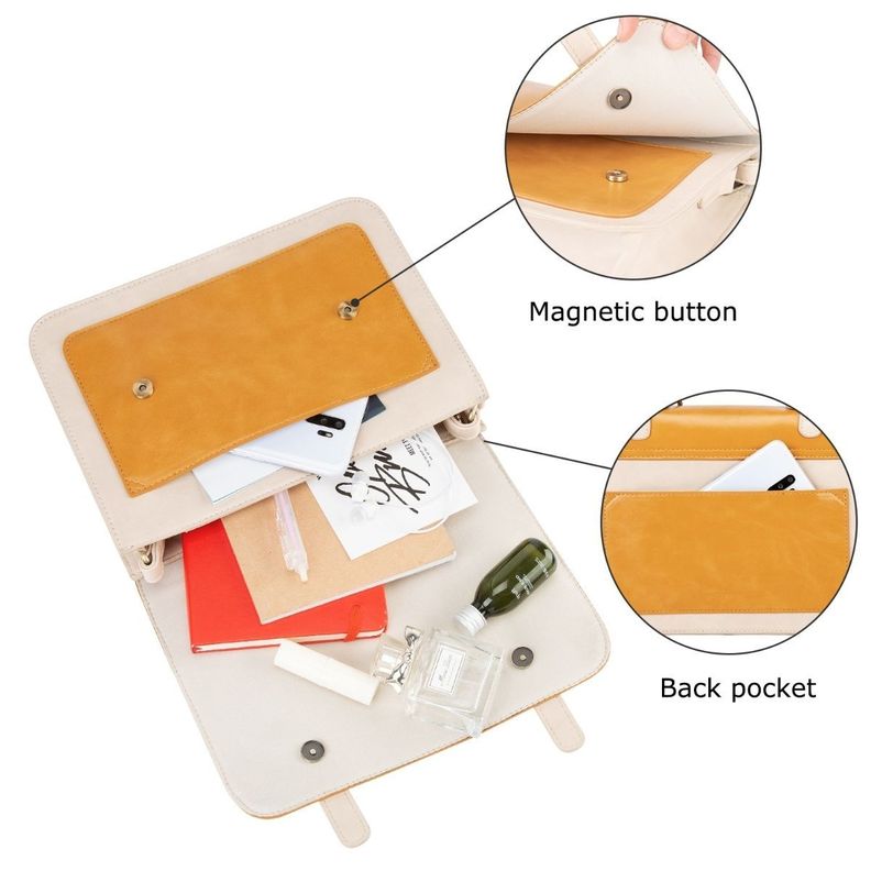 Ecosusi Bandolera maletín de mujer SABOW para Tablet de 7.9”- Amarillo-4