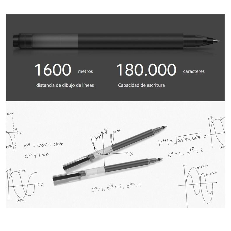 Xiaomi High-capacity Gel Pen Lápiz Pasta Pack x10-7