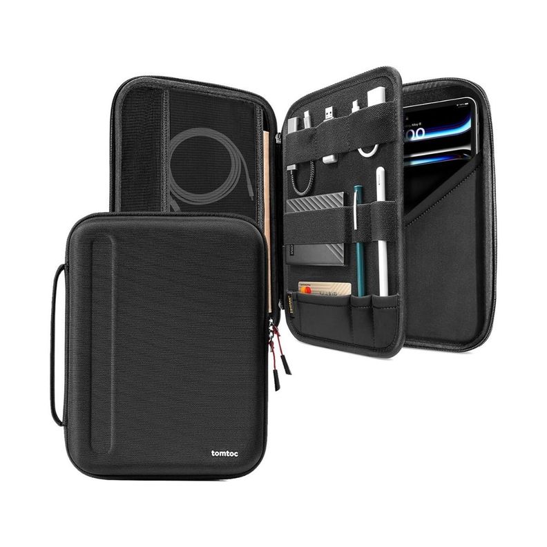 Tomtoc Estuche Portafolio FancyCase-B06 para iPad 11" / iPad Air 12.9" /Pro M4/M2 - Negro-1