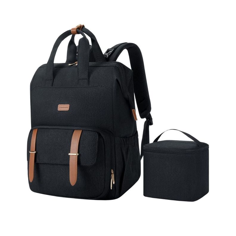 Mommore Mochila para Extractor de Leche para notebook de 15,6" - Negro-1