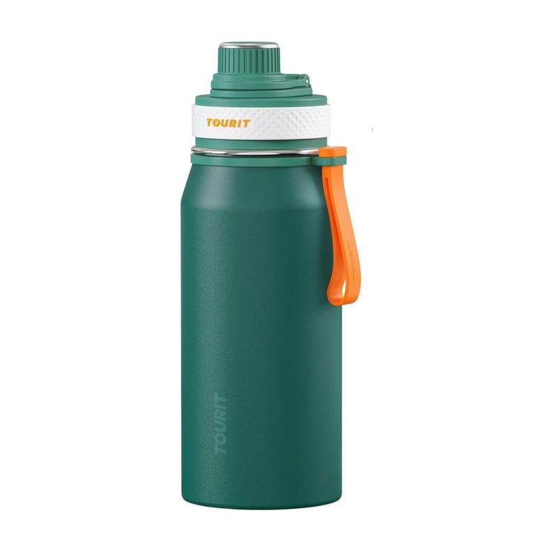 Tourit Botella de Agua Térmica Deportiva 32oz - Verde-0