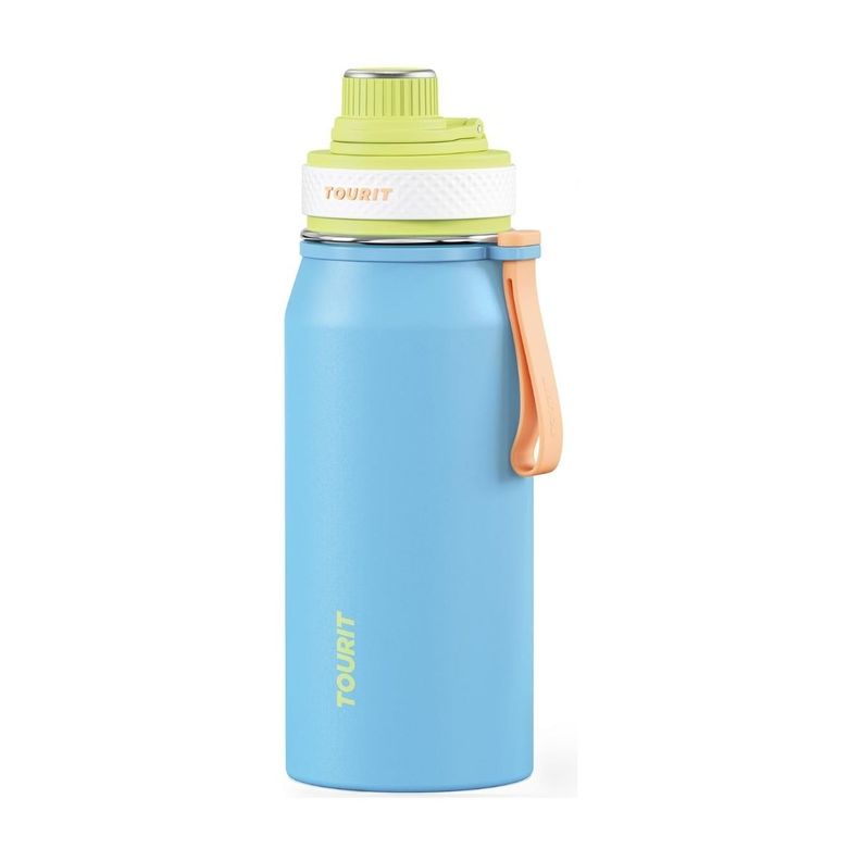 Tourit Botella de Agua Térmica Deportiva 32oz - Celeste-0