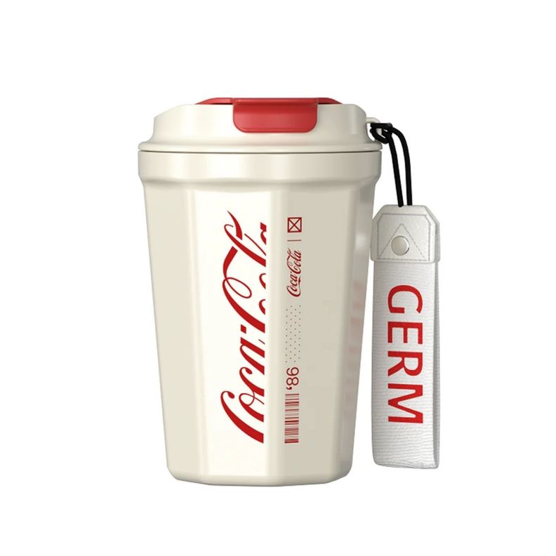 Taza Cafe GERM x Coca-Cola Diamante 390 ml Blanca
