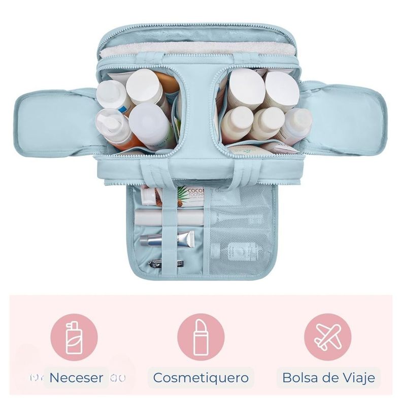 Bagsmart Neceser Multifuncional Zora Spacesaver 4 en 1 - Celeste-5