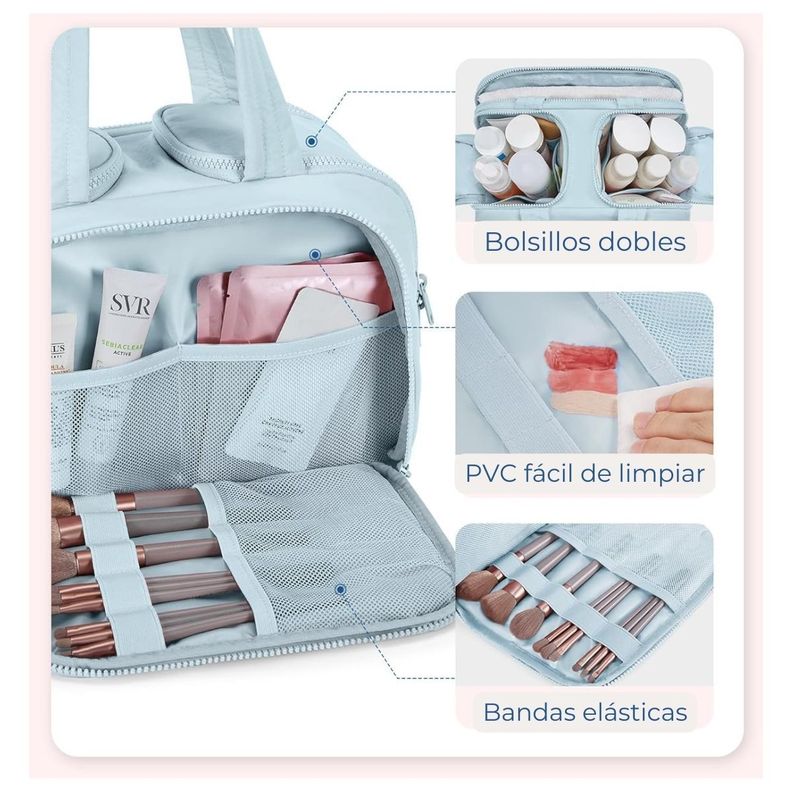 Bagsmart Neceser Multifuncional Zora Spacesaver 4 en 1 - Celeste-6