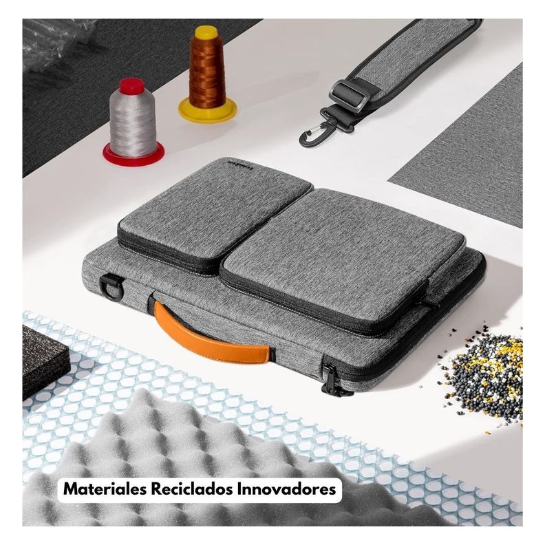 Tomtoc Bolso de Hombro Defender-A42 para MacBook Pro M3/M2/M1 de 16" - Gris-7