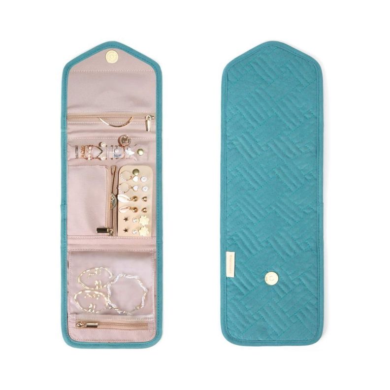 Bagsmart Mini organizador de joyas Jessica - Turquesa-3