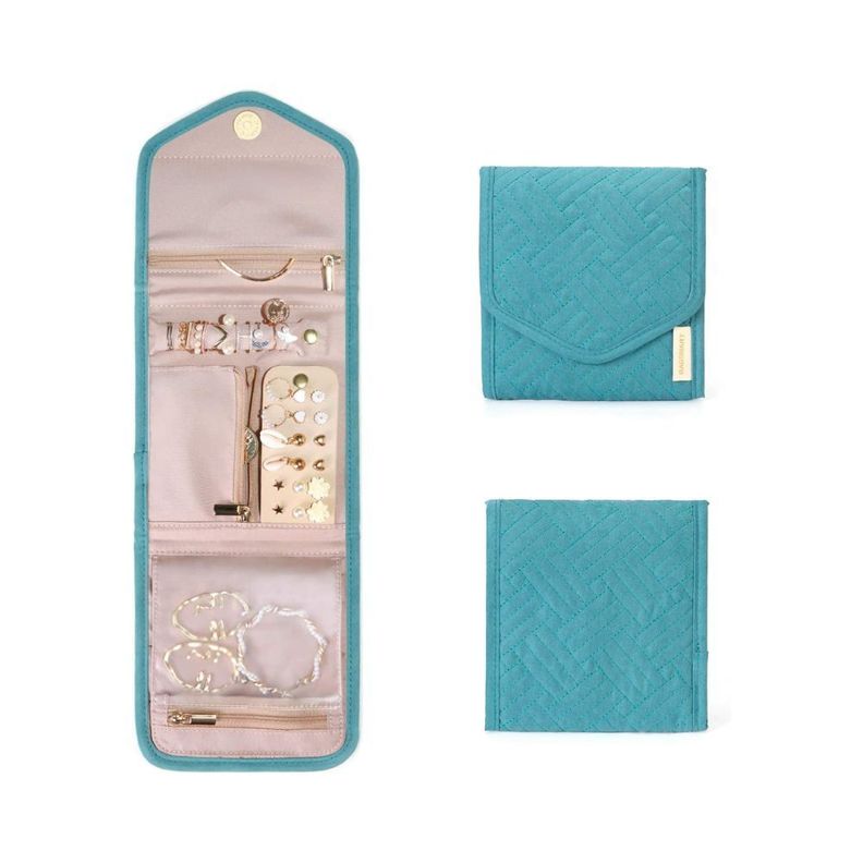 Bagsmart Mini organizador de joyas Jessica - Turquesa-1