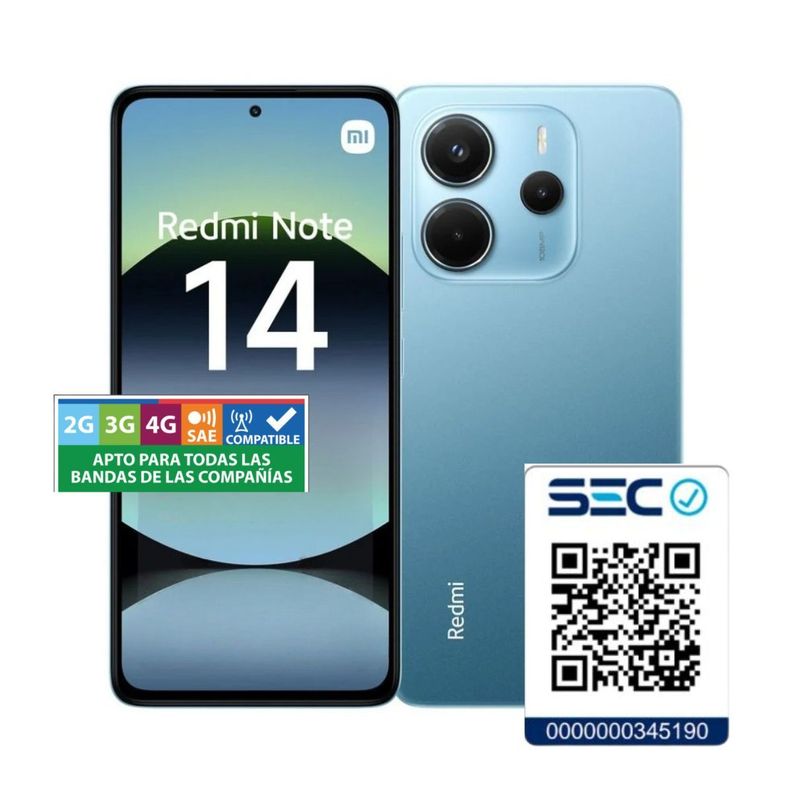 Xiaomi Redmi Note 14 4G 8GB + 256GB Azul Océano-1
