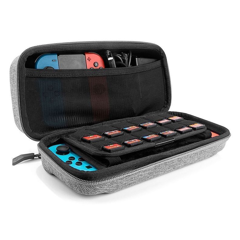 Tomtoc Estuche De Viajes- Nintendo Switch( Para 24 Tarjetas) - Gris-0
