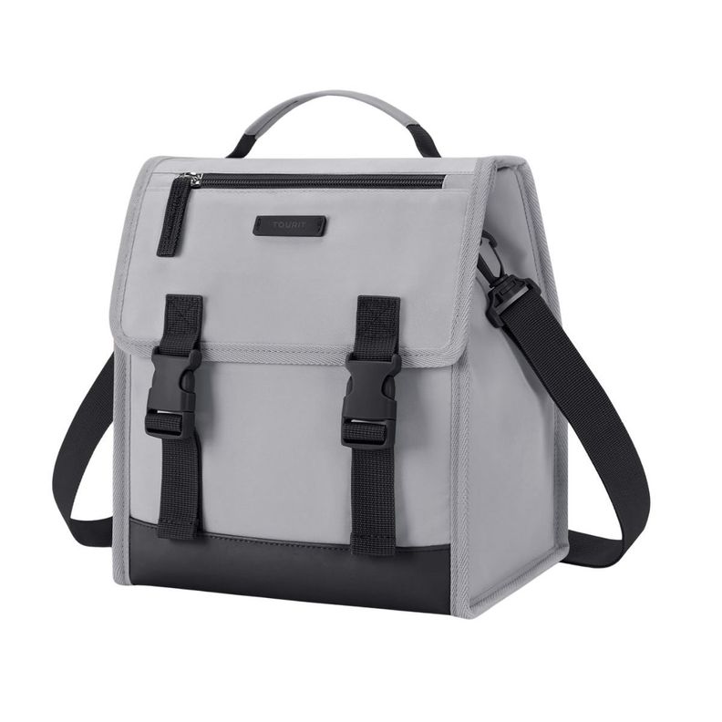 Tourit Lonchera Térmica con Hebilla 11L - Gris-0