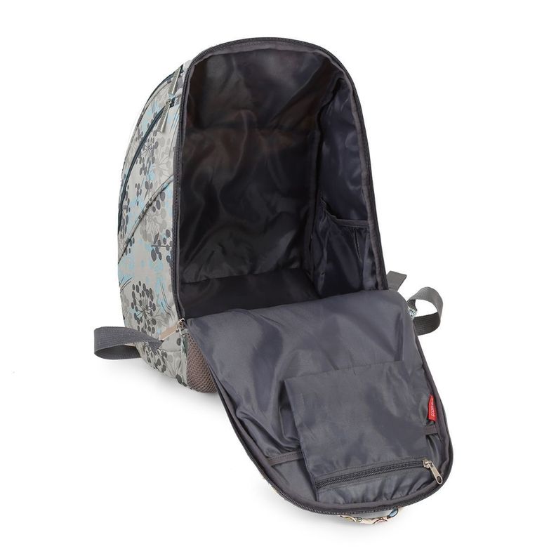 Mommore Mochila Maternal Pañalera 40x30cm - Flores Blanco-3
