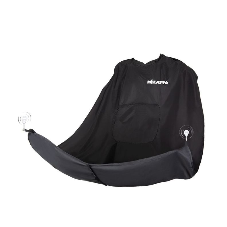 SC Home Capa Delantal para Corte de Barba Afeitado - Negro-0