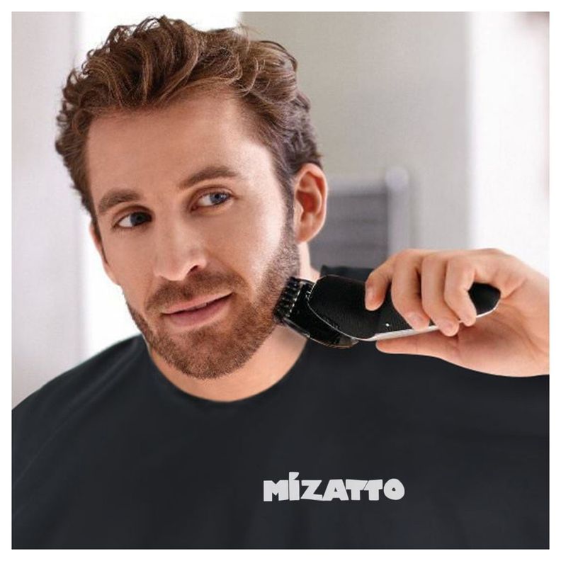 SC Home Capa Delantal para Corte de Barba Afeitado - Negro-2