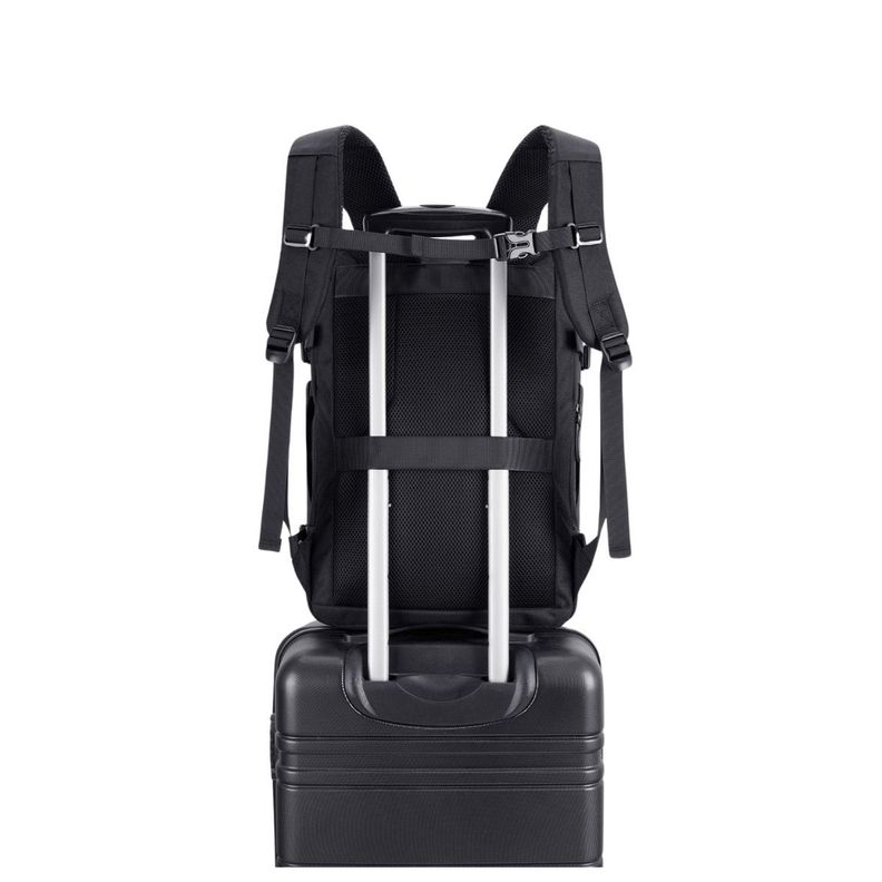 Bagsmart Mochila de Viaje Falco 30L- 40L + 3 Bolsas Organizadoras 17.3" - Negro-7