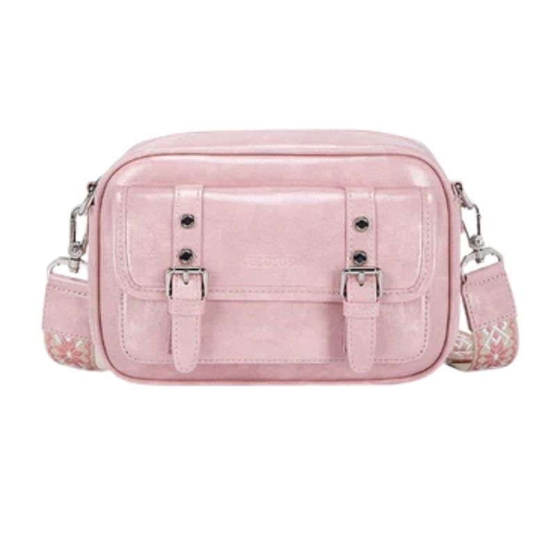 Ecousi Bolso Mensajero Mia con Correa Ancha - Rosado-0